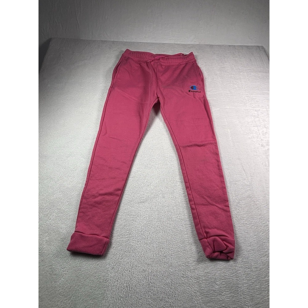 Champion Womens Powerblend Graphic-Print Jogger Pants Pink Size S Women Pants